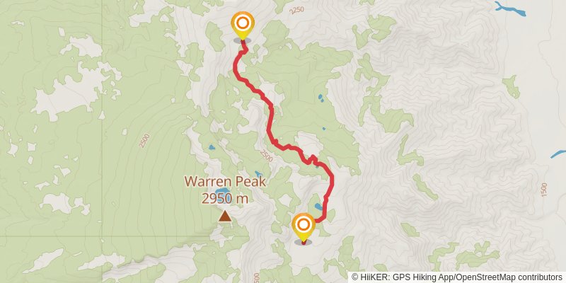 Owl Creek via Summit Trail stage 2 Map