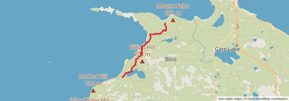 American Perimeter Trail - North Country Primary stage 76 Map