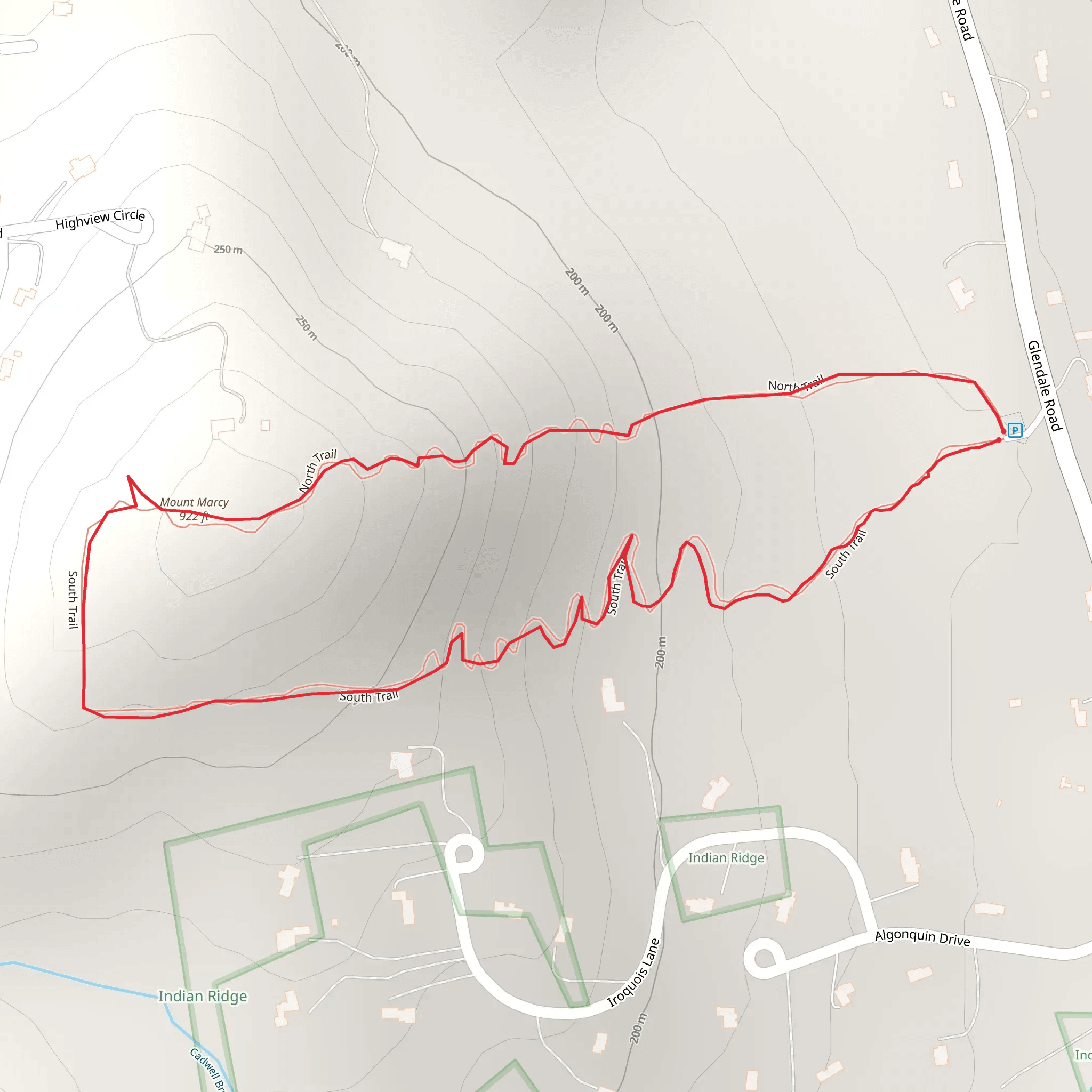 Mount Marcy Loop mobile static map
