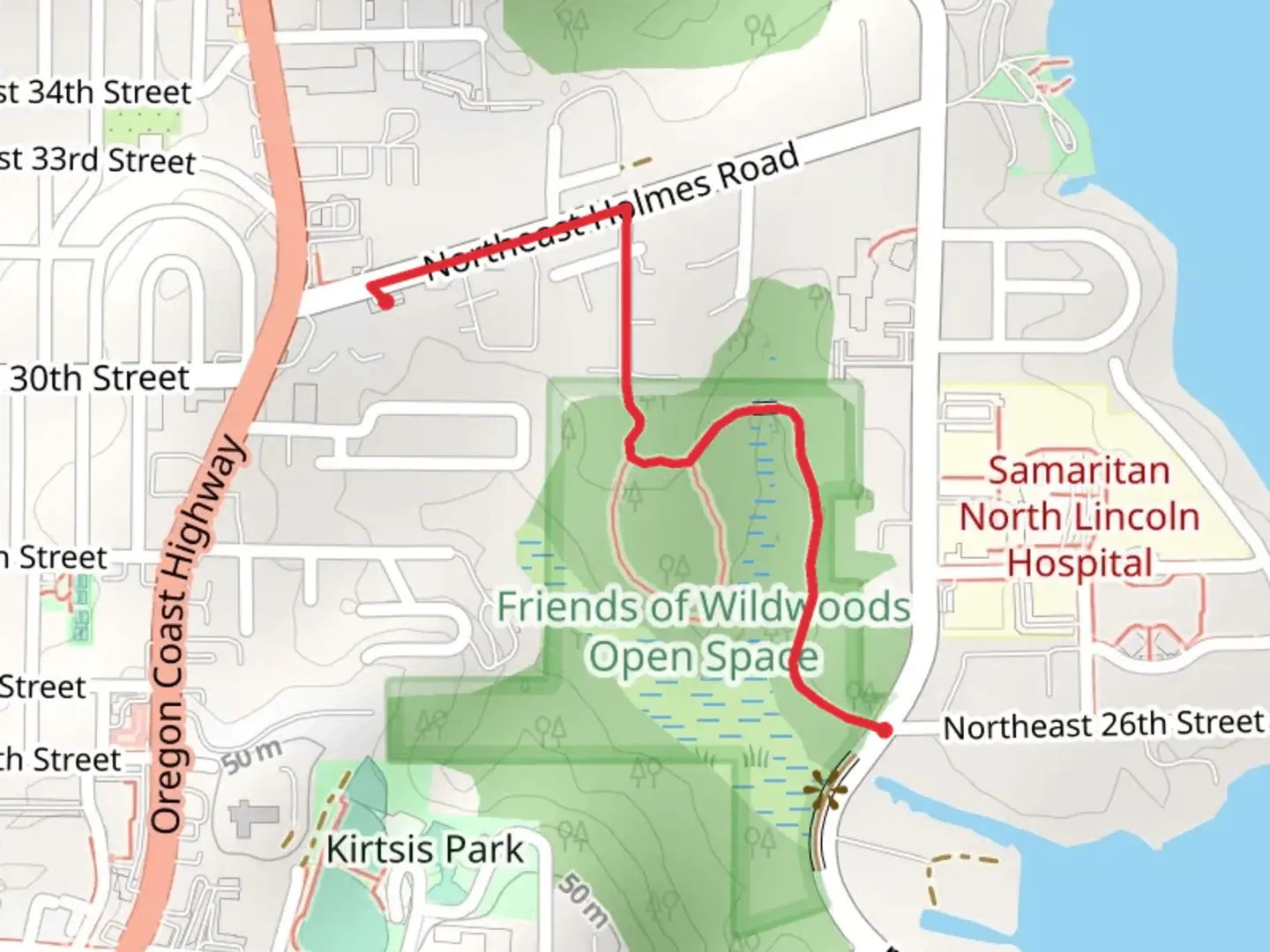 An image depicting the trail Friends of Wildwoods Trail and its surrounding area.