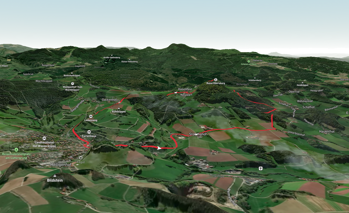 Ruine Ebersberg Loop via Rhon Rundweg 1 Ebersburg