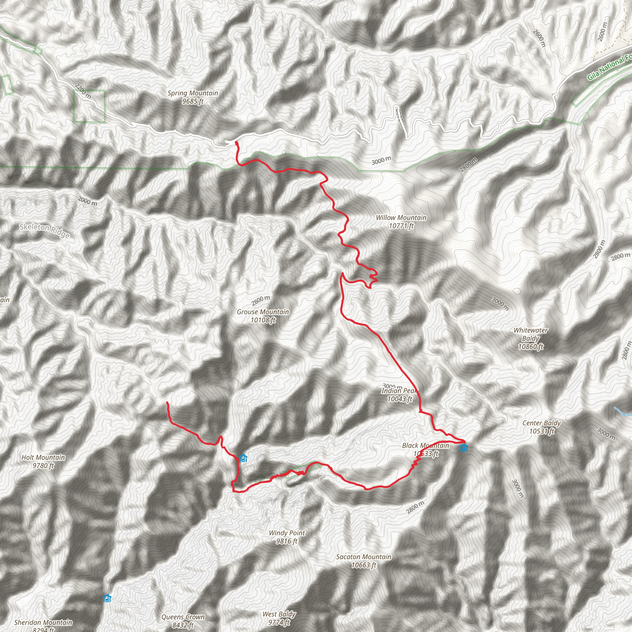 Golden Link Trail mobile static map