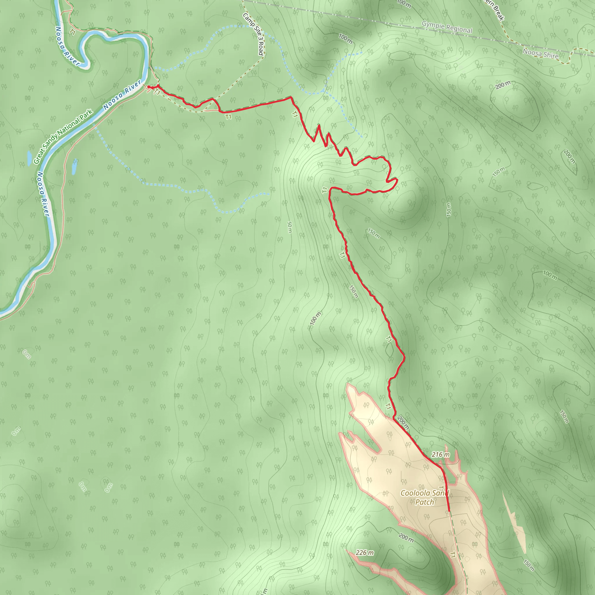 Cooloola Sandpatch Walk mobile static map