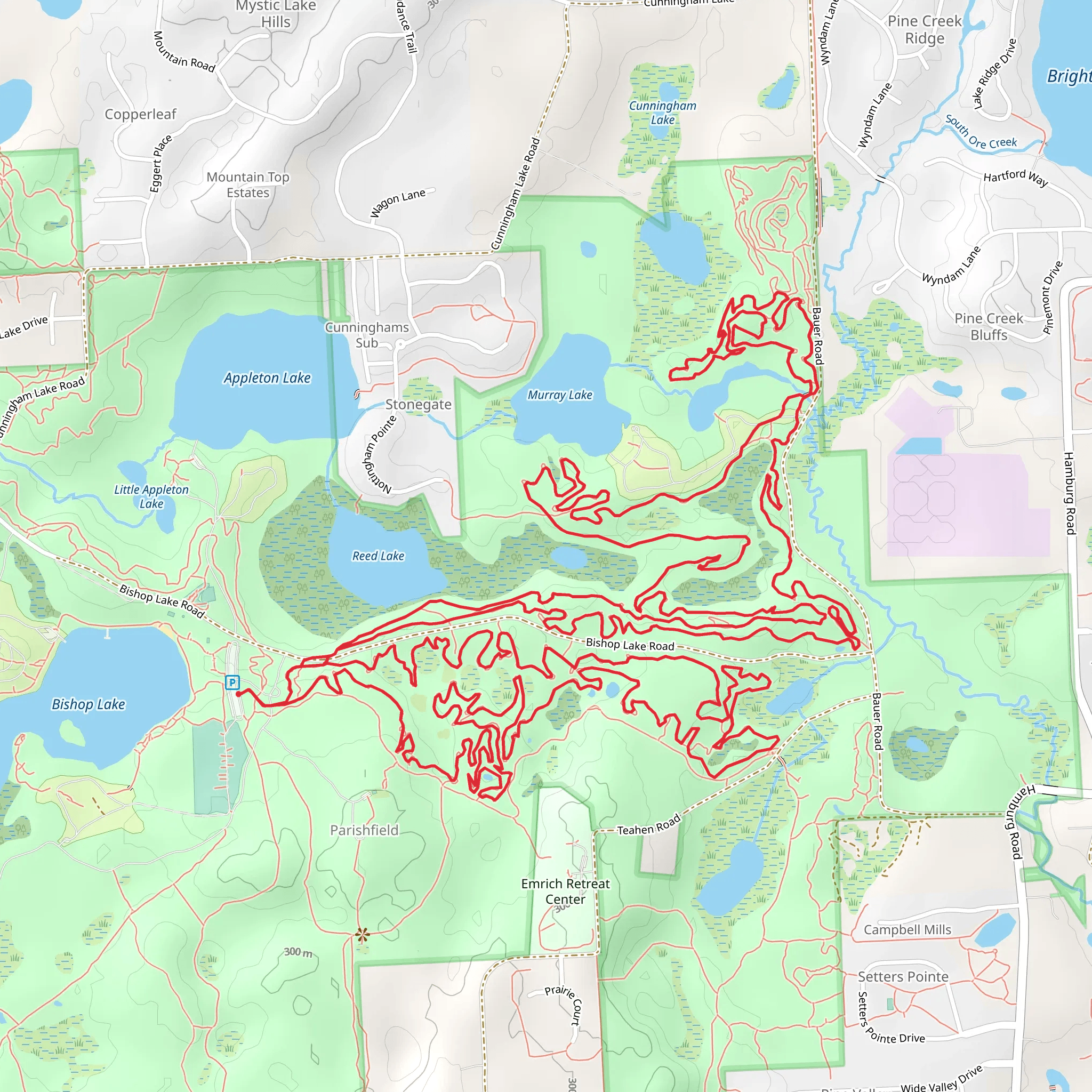 Torn Shirt and Murray Lake Loop Trail mobile static map