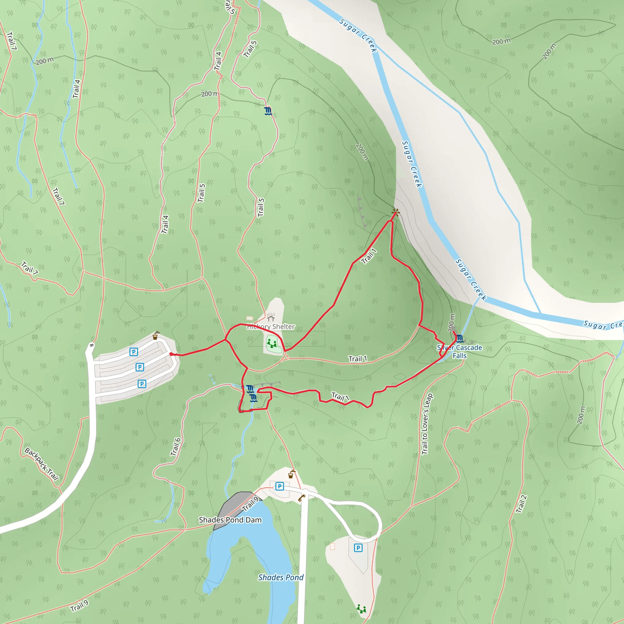 Trail 1 Loop mobile static map