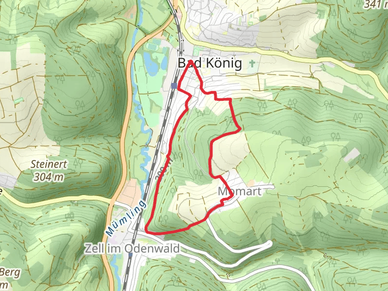 Jugenheim Laudenbach and Hessenweg