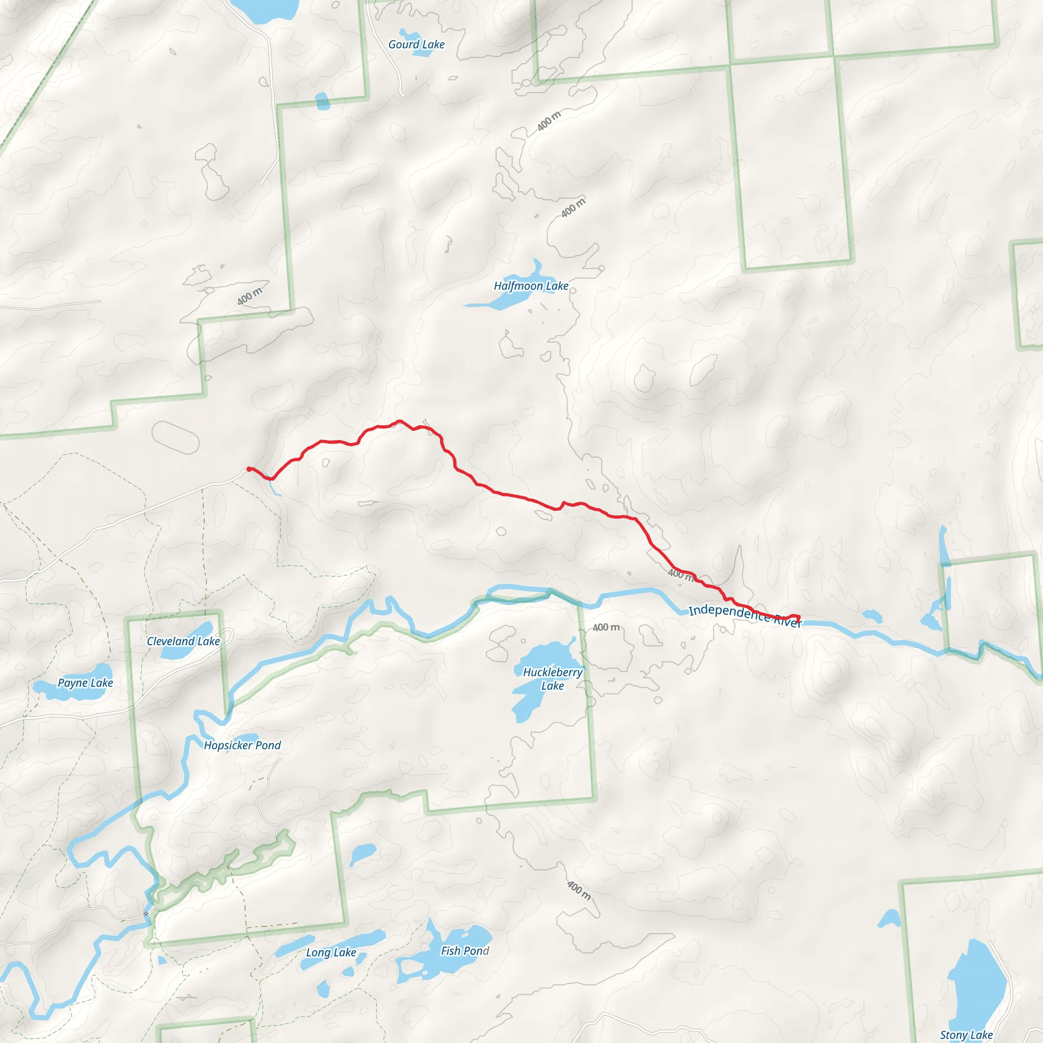 Independence River mobile static map