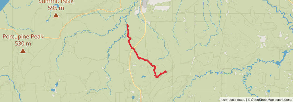 American Perimeter Trail - North Country Primary stage 115 Map