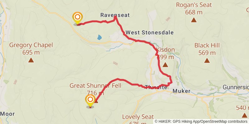 Three Youth Hostels in Yorkshire Dales stage 3 Map