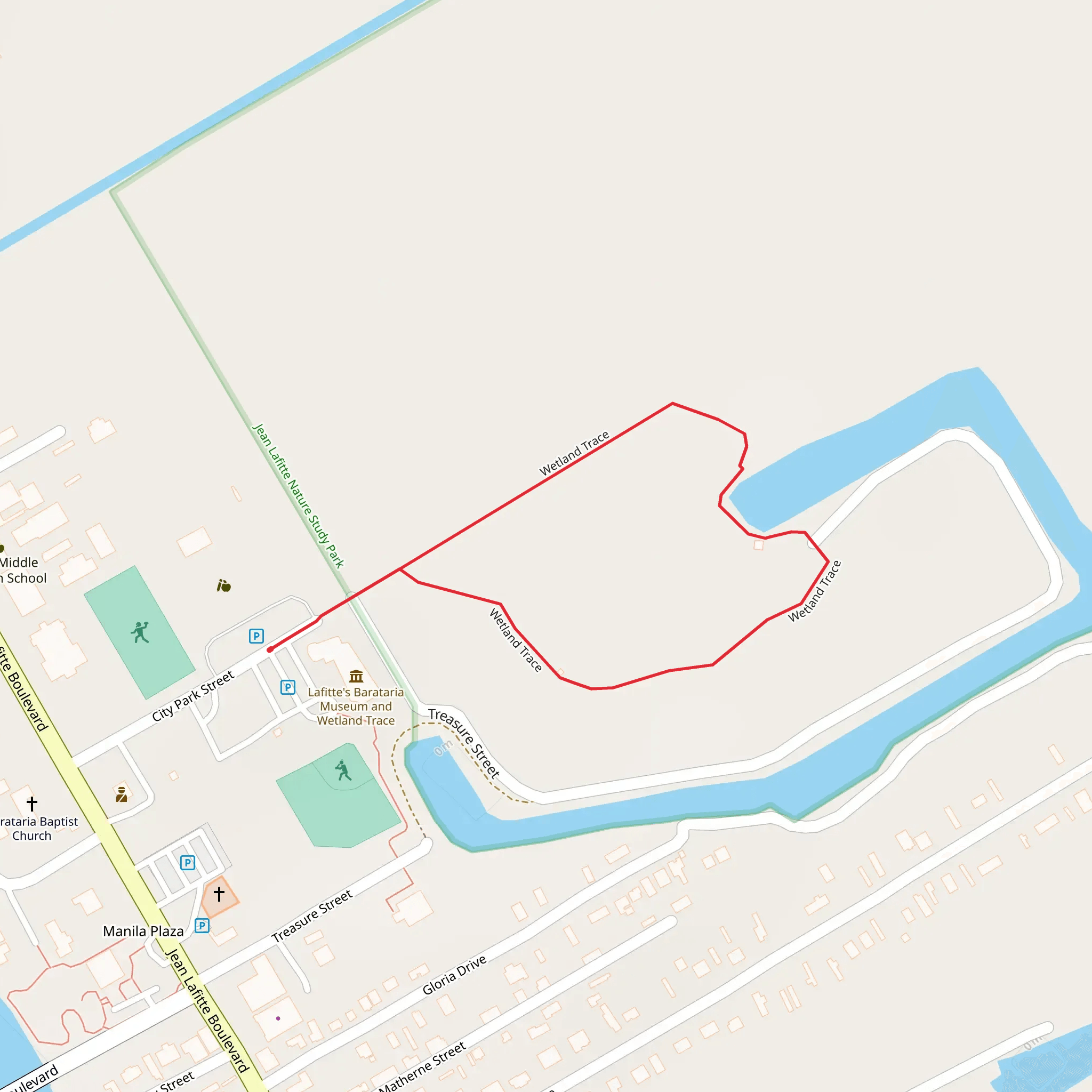 Wetland Trace Loop mobile static map