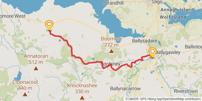 Sligo Way stage 2 Map