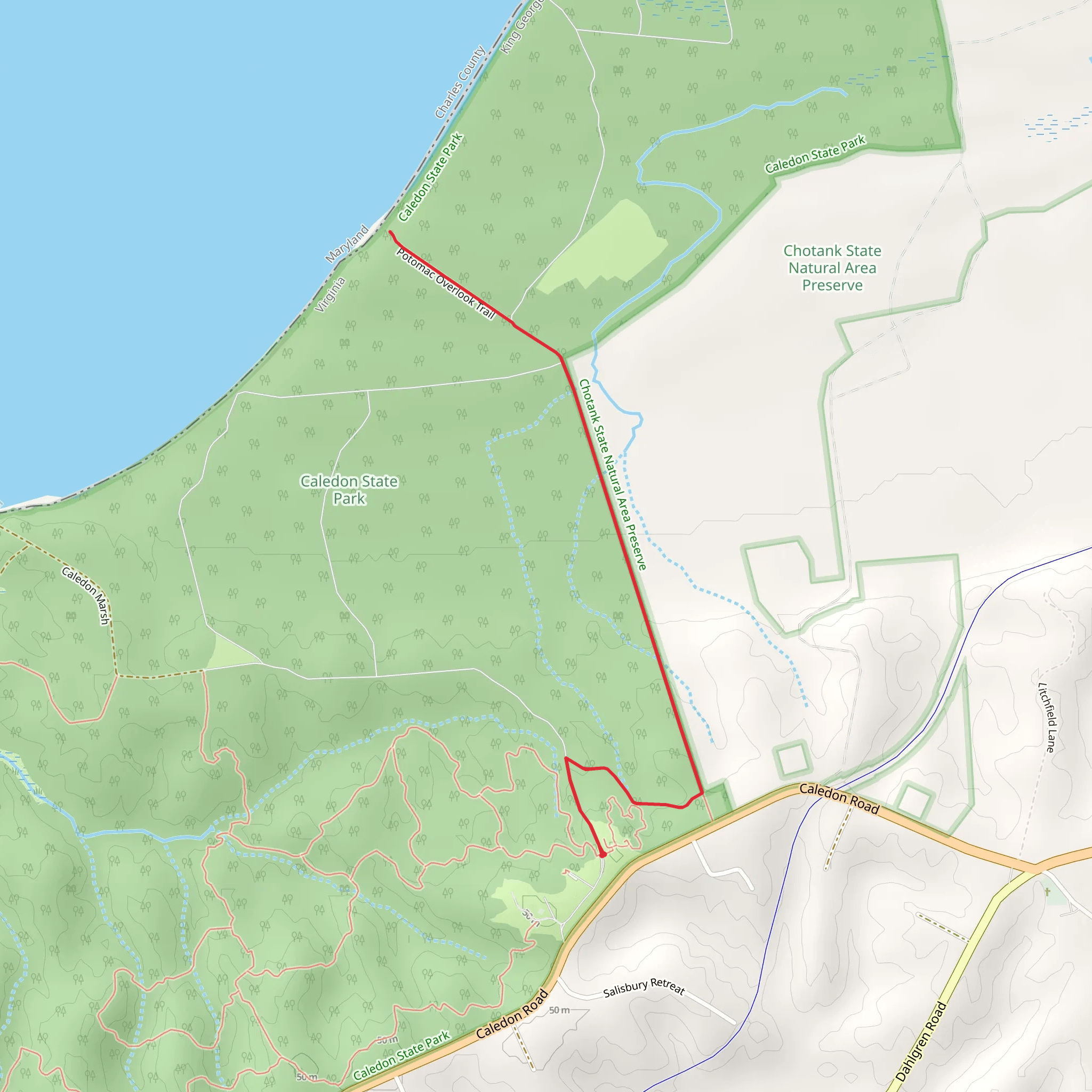 Hampstead Road Trail mobile static map