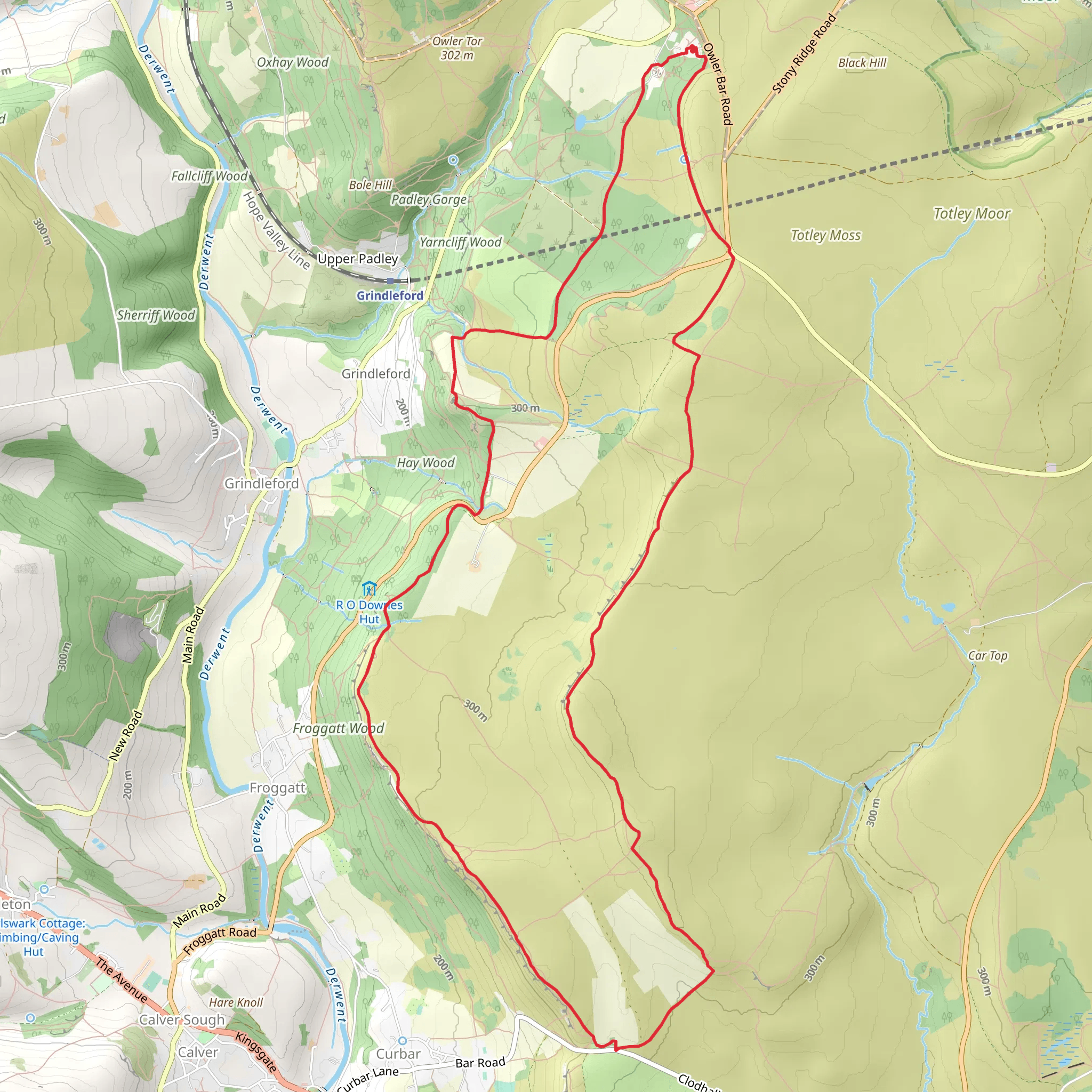 GHB Ward Walk and Hay Wood Loop mobile static map