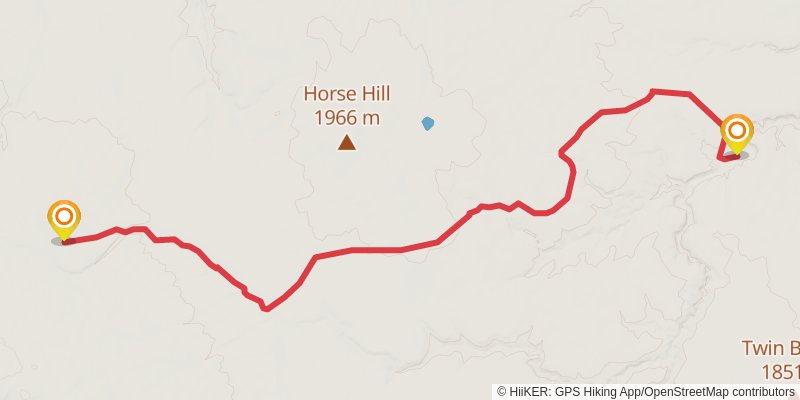 Ultra Pedestrian North Loop stage 88 Map