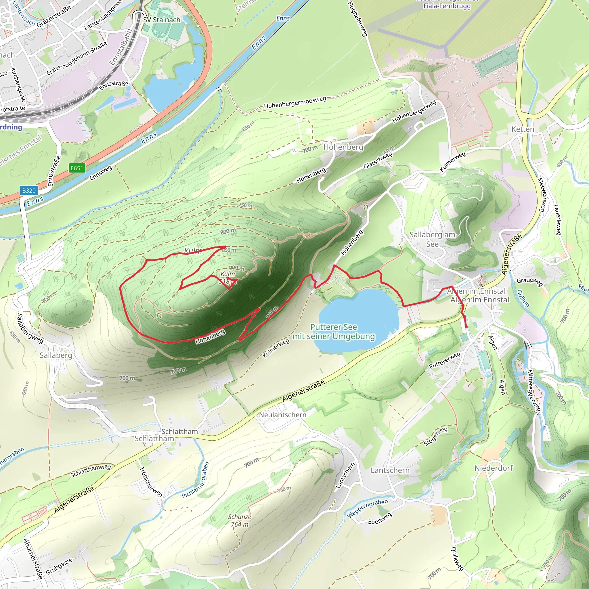 Summit Kulm mobile static map