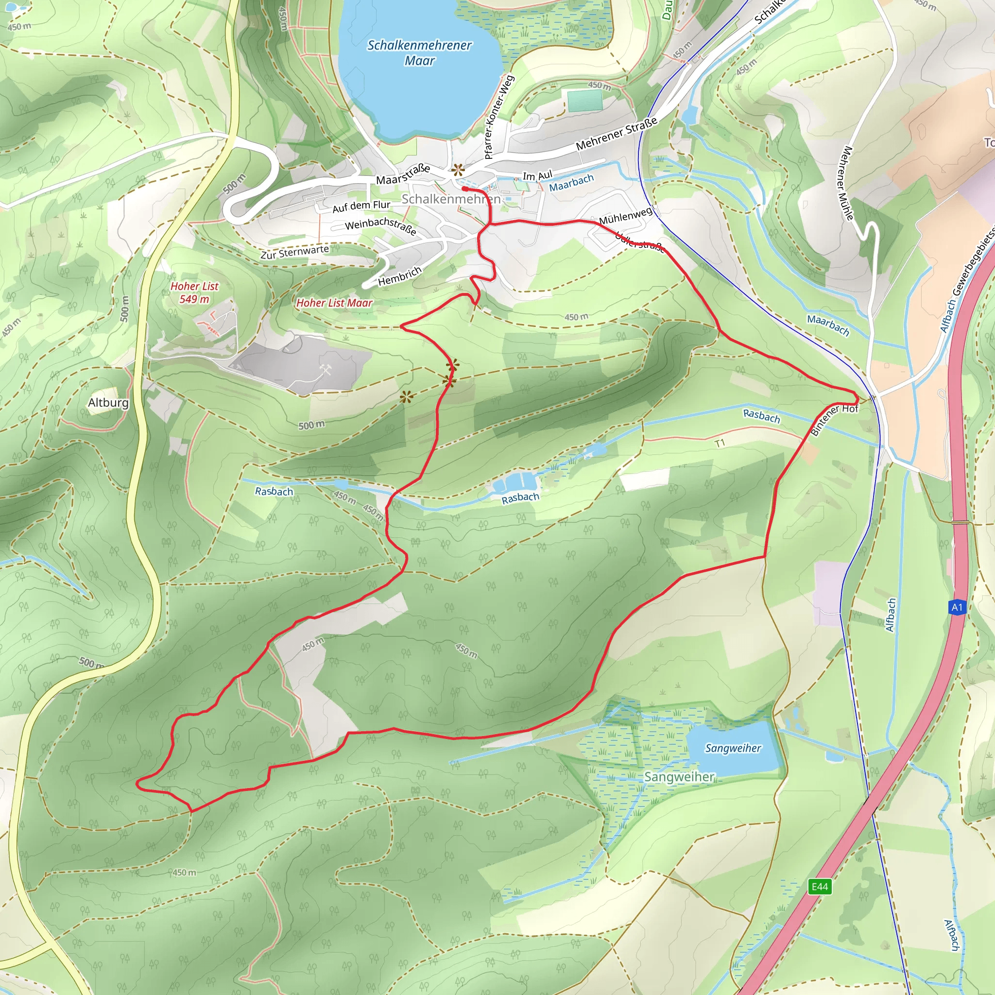 Udlerstraße Loop mobile static map