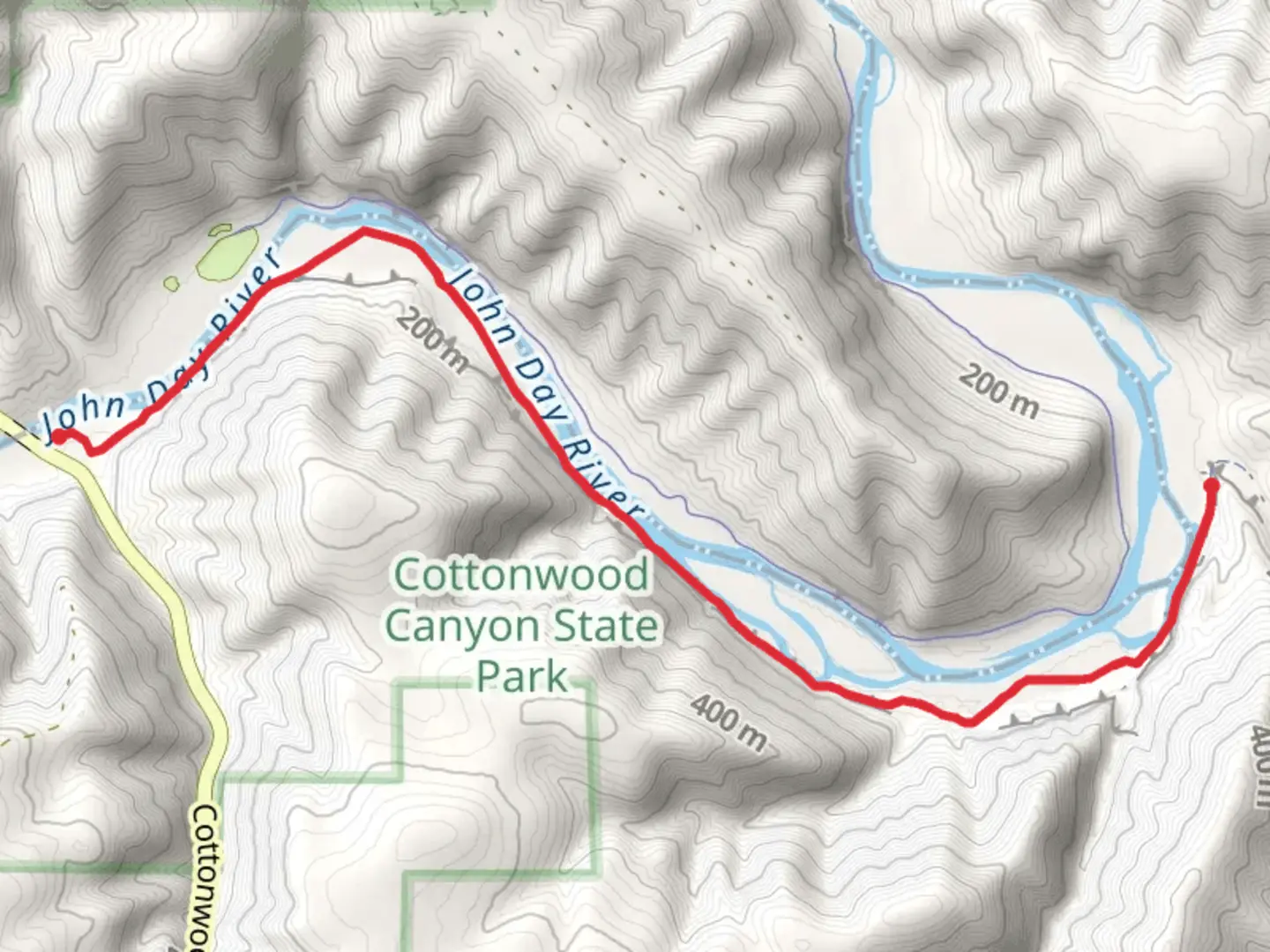 An image depicting the trail Lost Corral Trail and its surrounding area.
