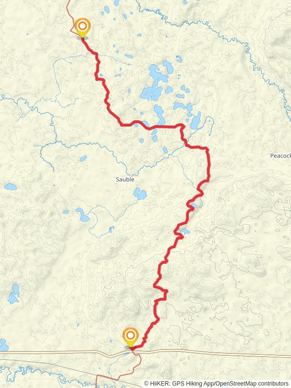 North Country National Scenic Trail from West 8 Mile Road