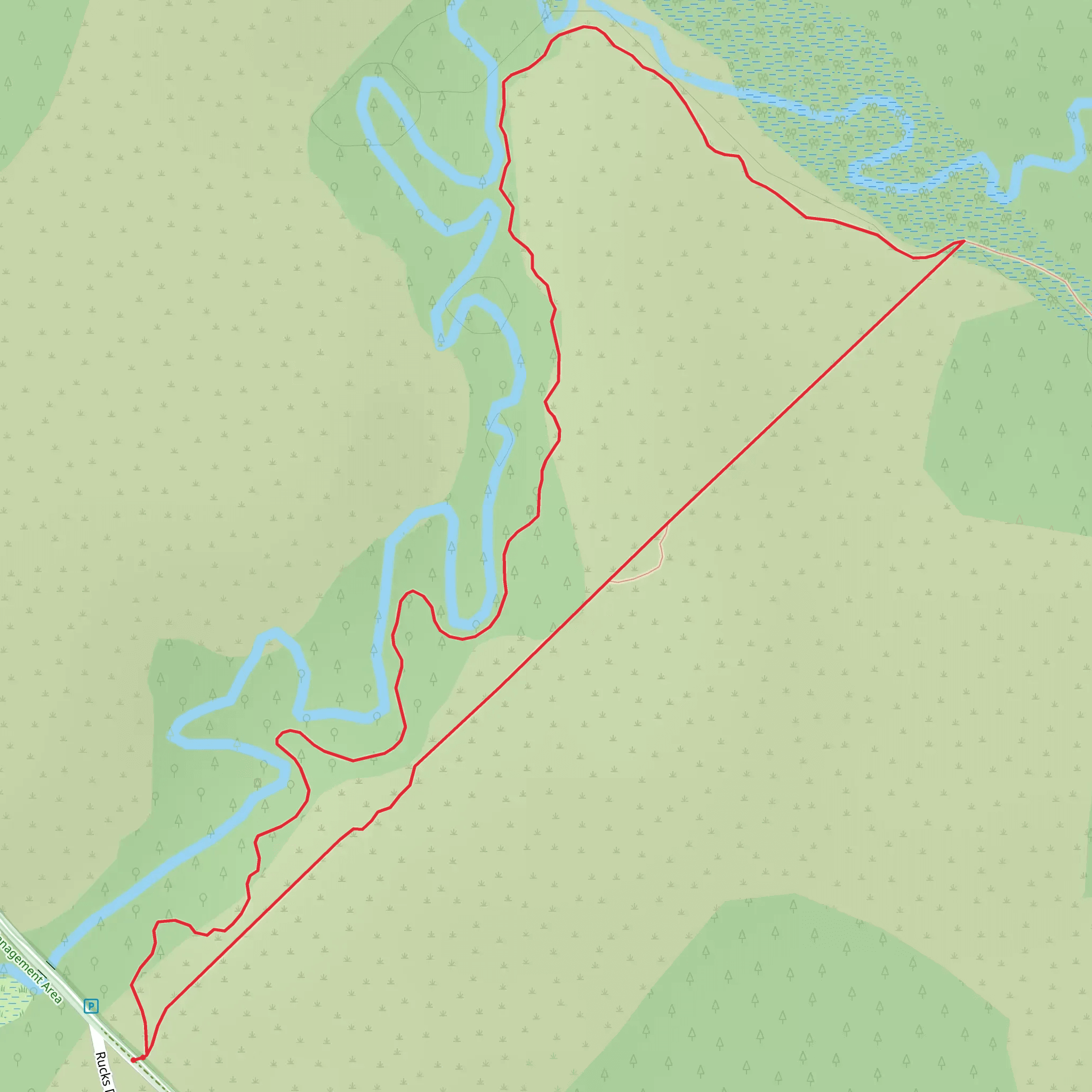 Lake Wales Ridge State Forest Trail and Reedy Creek Loop mobile static map