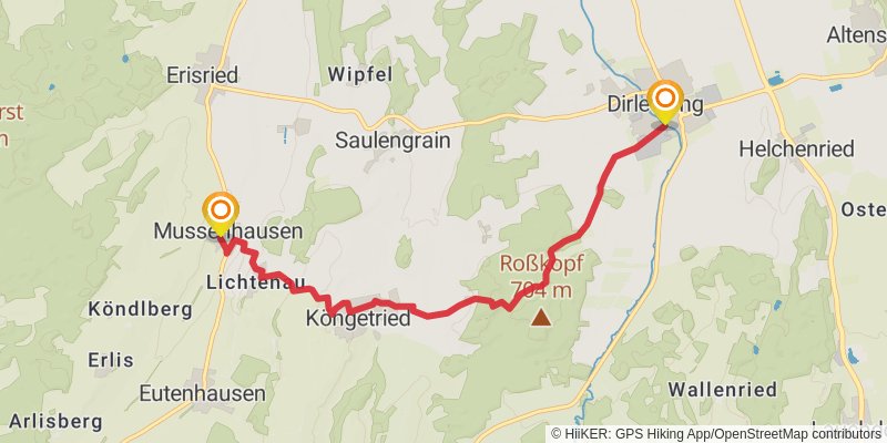 Crescentia - Pilgerweg alt 3 Map