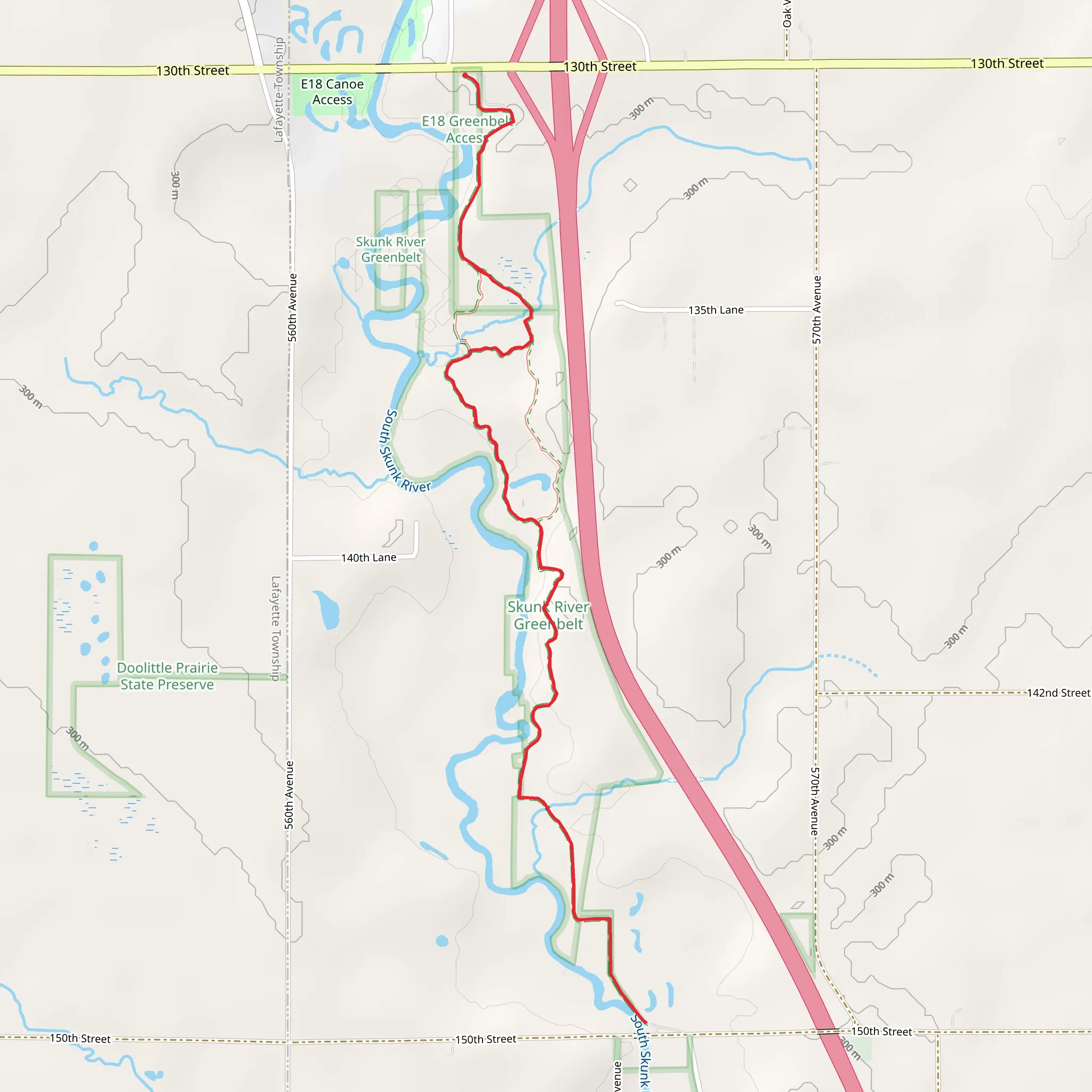 Anderson Park Walk mobile static map
