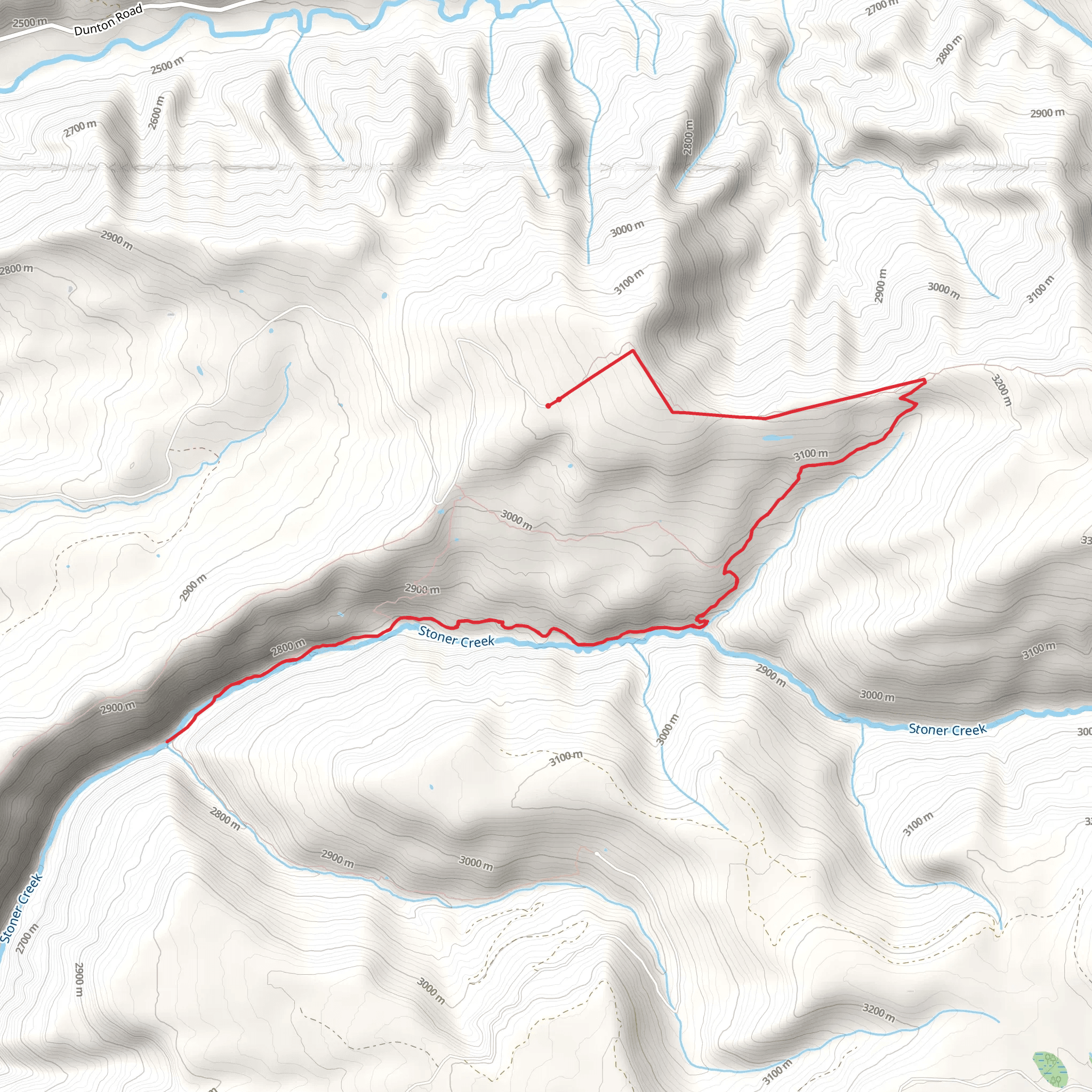Stoner Creek Trail mobile static map