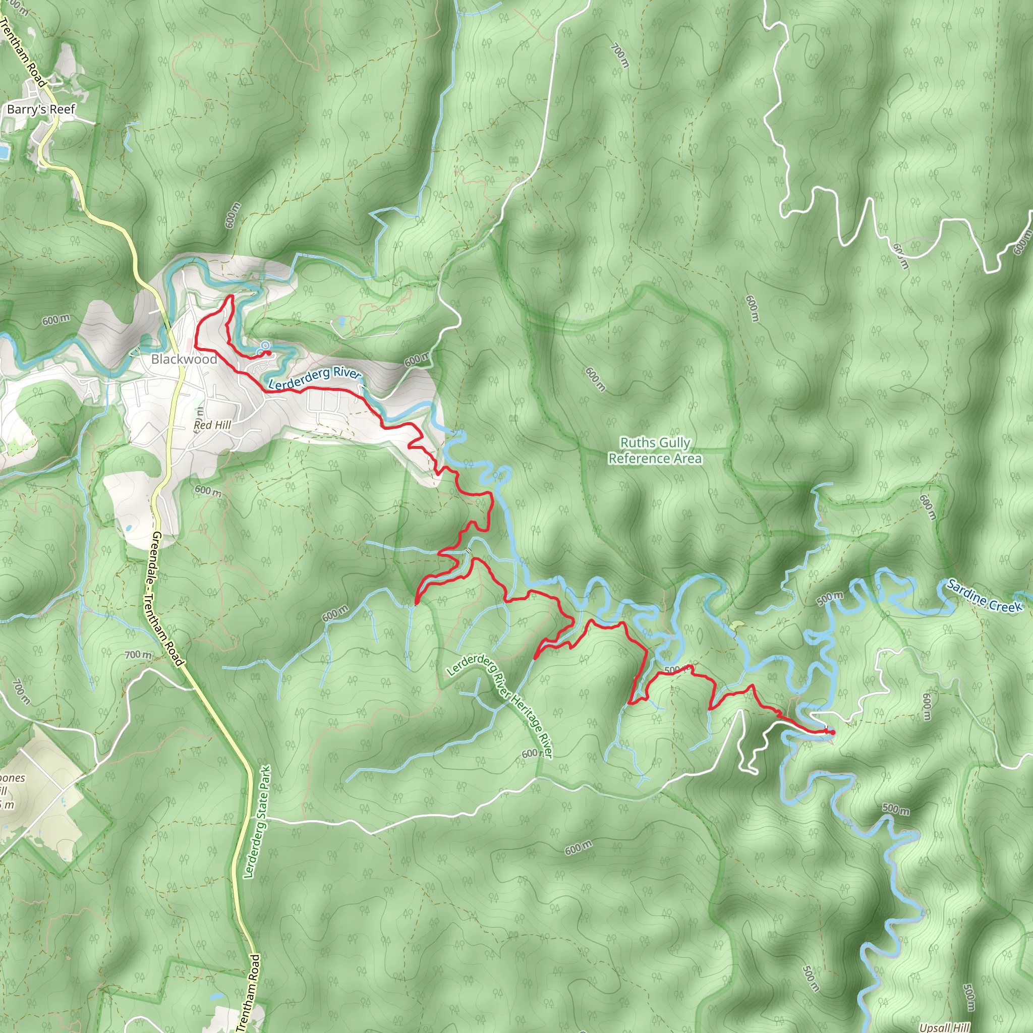 Byers Back Track mobile static map