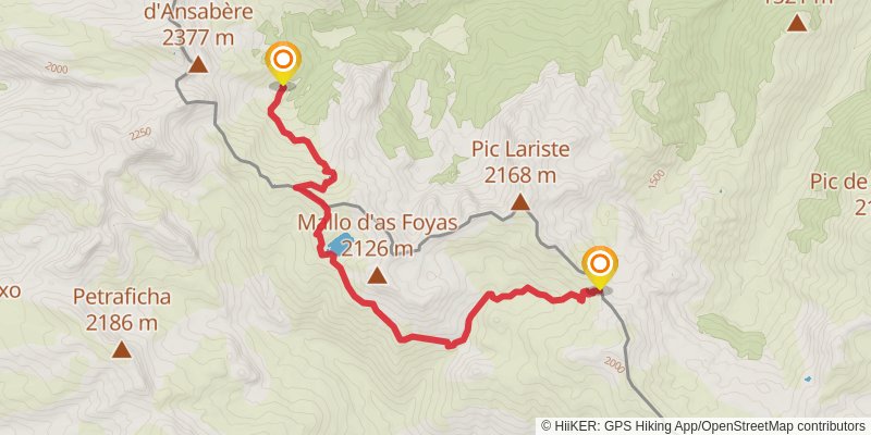 Haute Randonnée Pyrénéenne stage 13 Map
