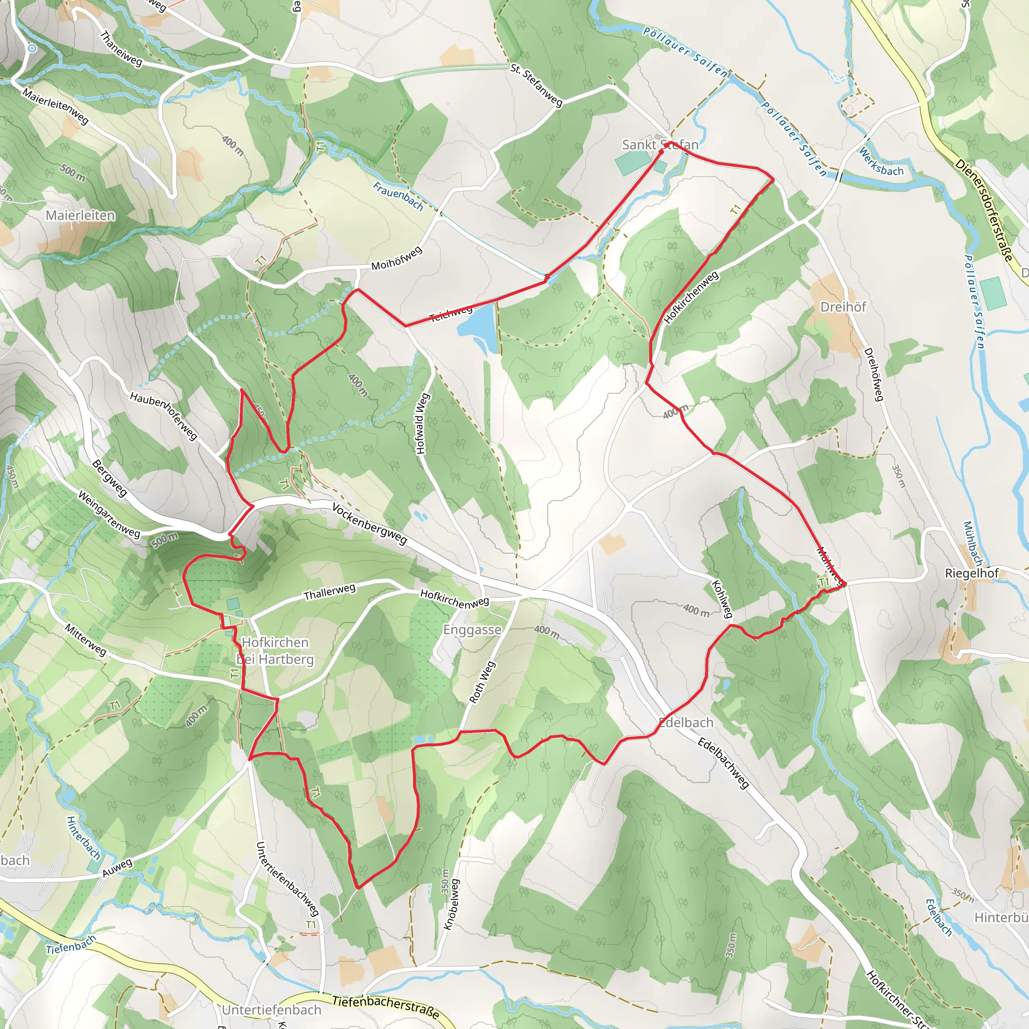 Hoamat Path Hofkirchen mobile static map