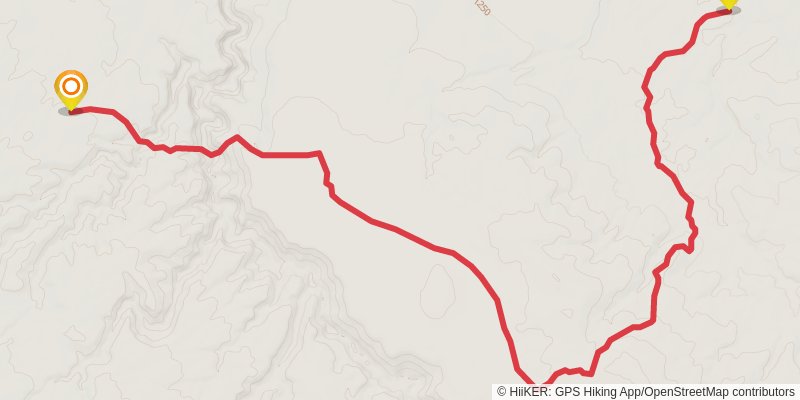 Ultra Pedestrian North Loop stage 76 Map