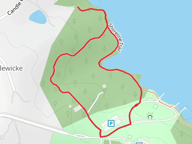 Shoreline Loop Trail mobile static map