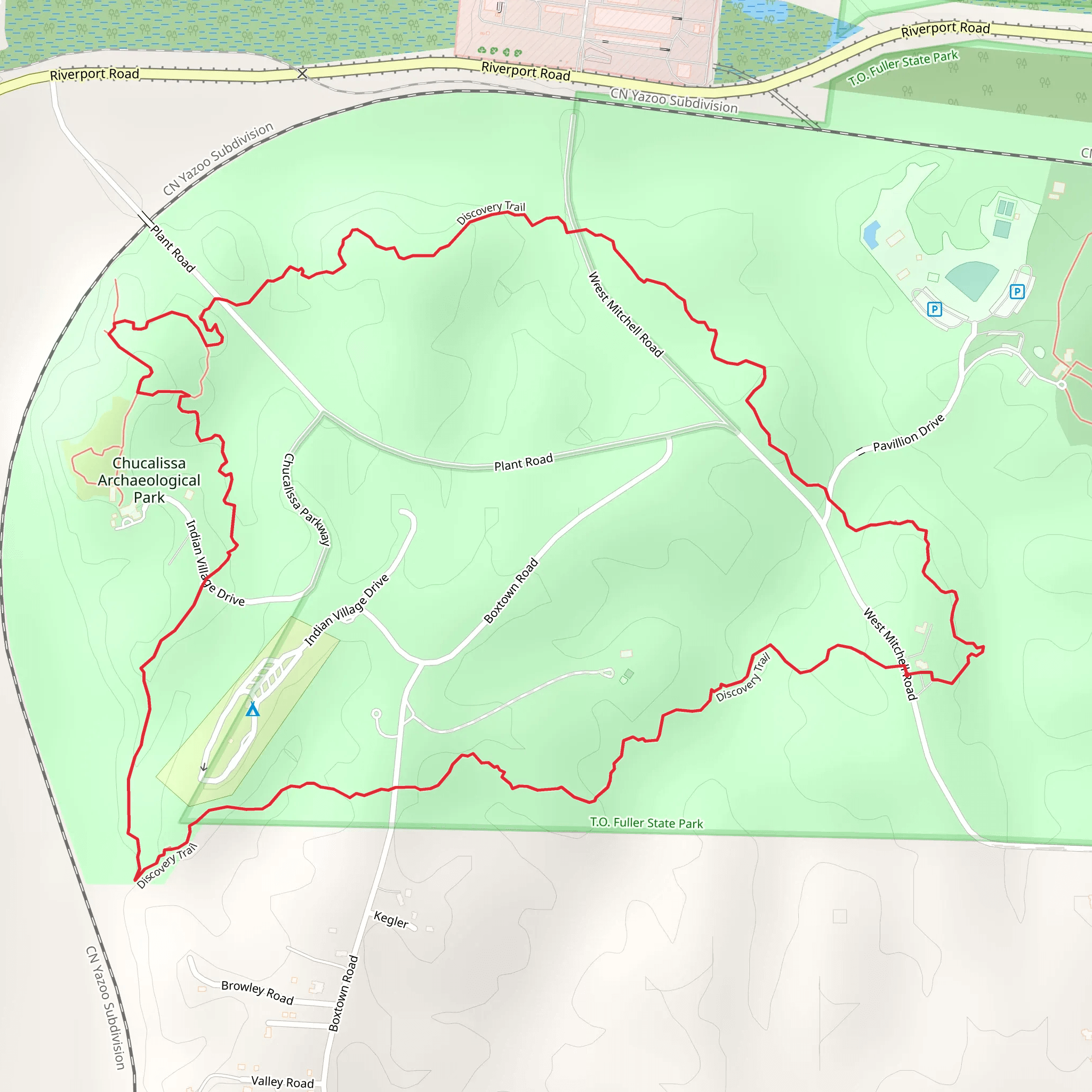 Discovery Loop Trail mobile static map