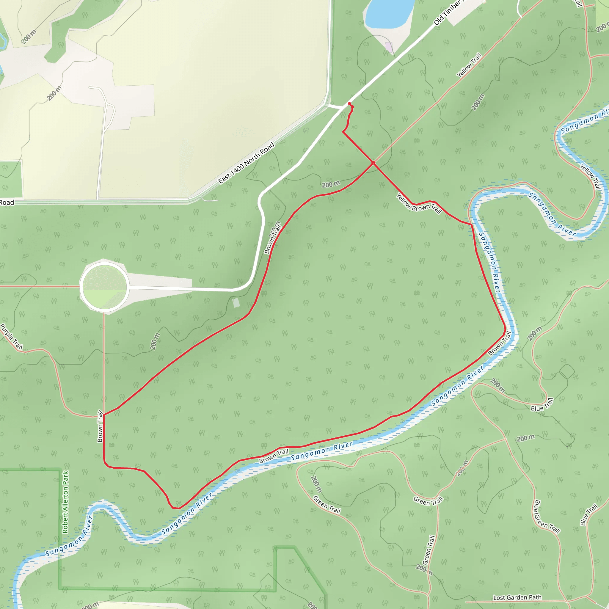 Pioneer Cemetery Loop mobile static map