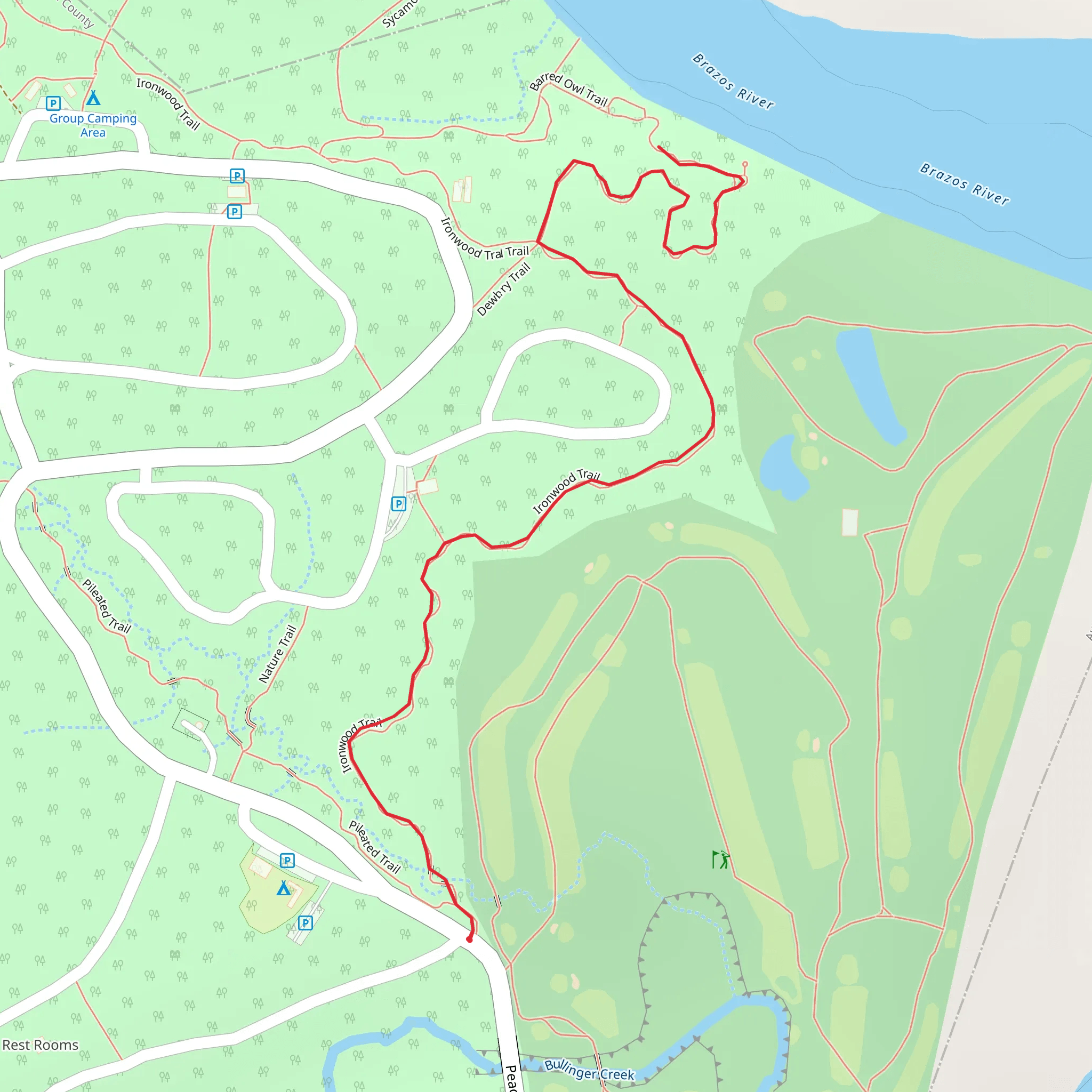 Ironwood and Barred Owl Trail mobile static map