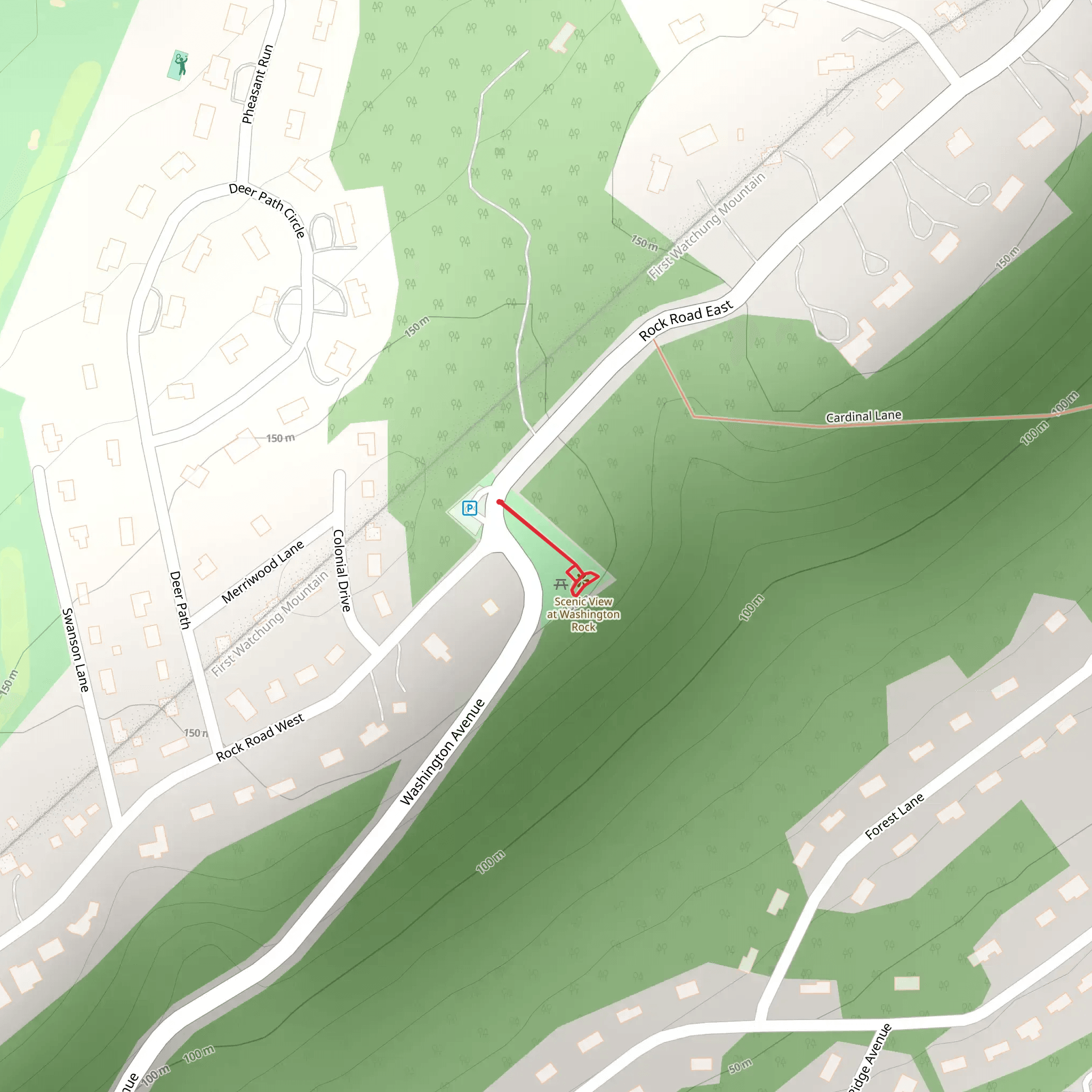 Washington Rock State Park Walk mobile static map