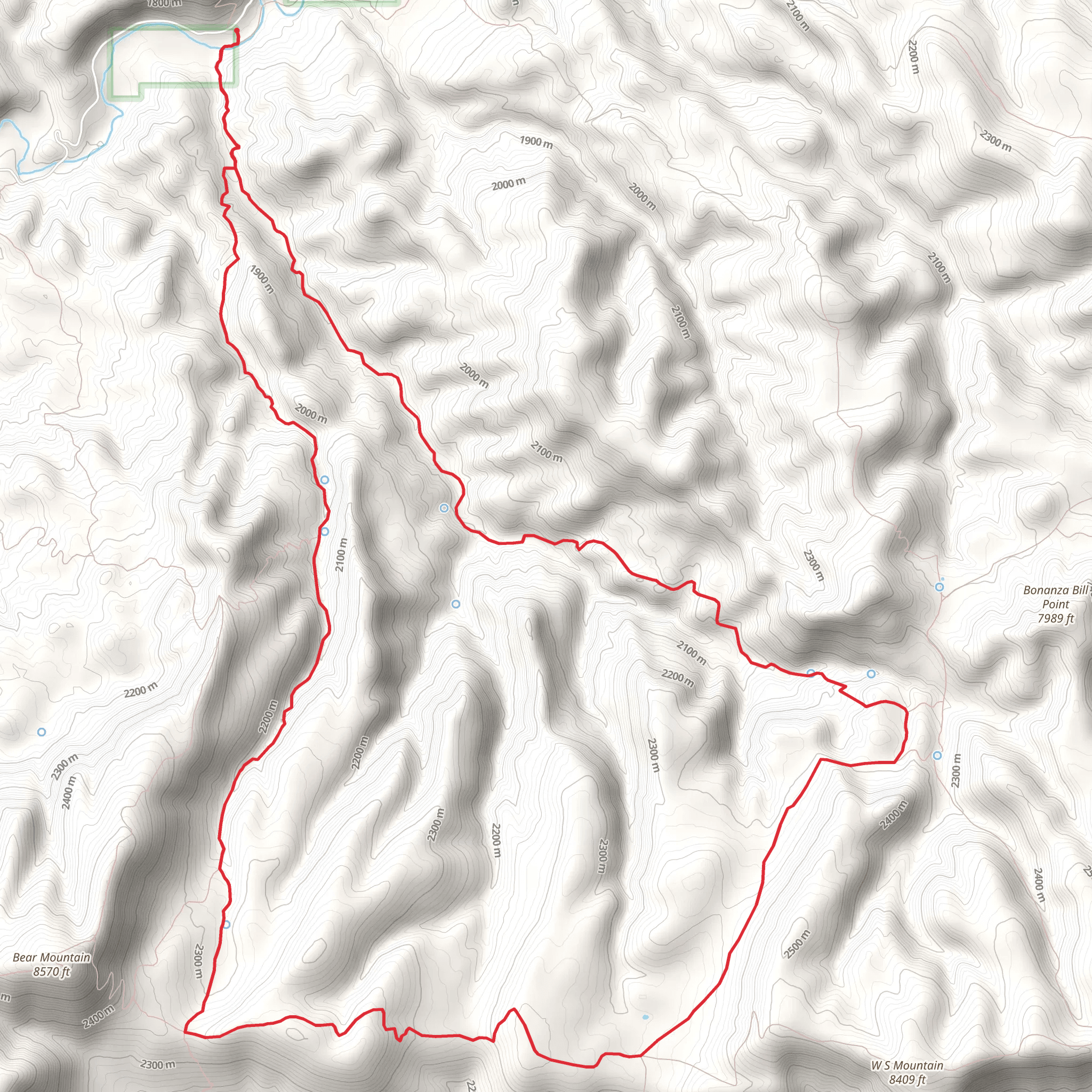 Lanphier and Largo Loop Trail mobile static map