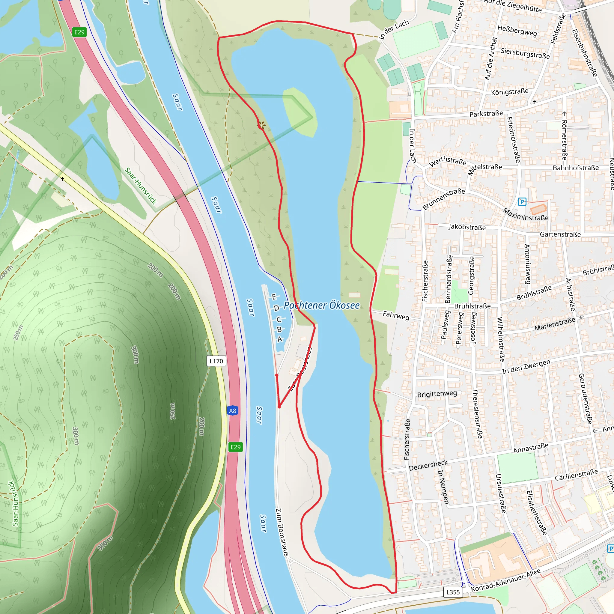 Dillinger See Loop mobile static map