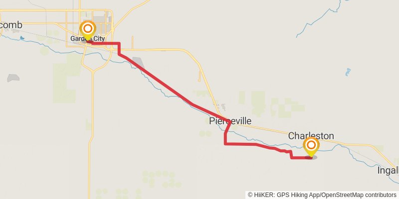 American Discovery Trail - Kansas stage 36 Map