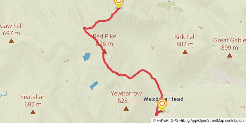 Wainwright Memorial Walk stage 9 Map