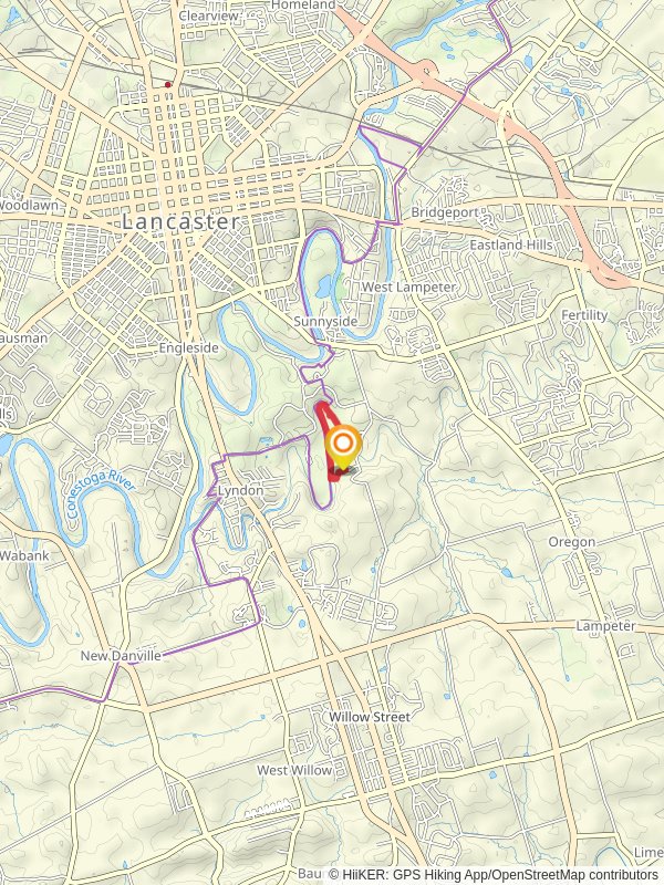 Mill Creek Loop Trail mobile static map