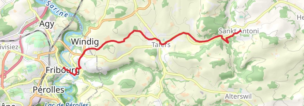 Camino Blumberg-Geneva via Frauenfeld stage 19 Map