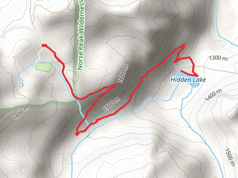 Hidden Lake via Greenwater Lakes Trail