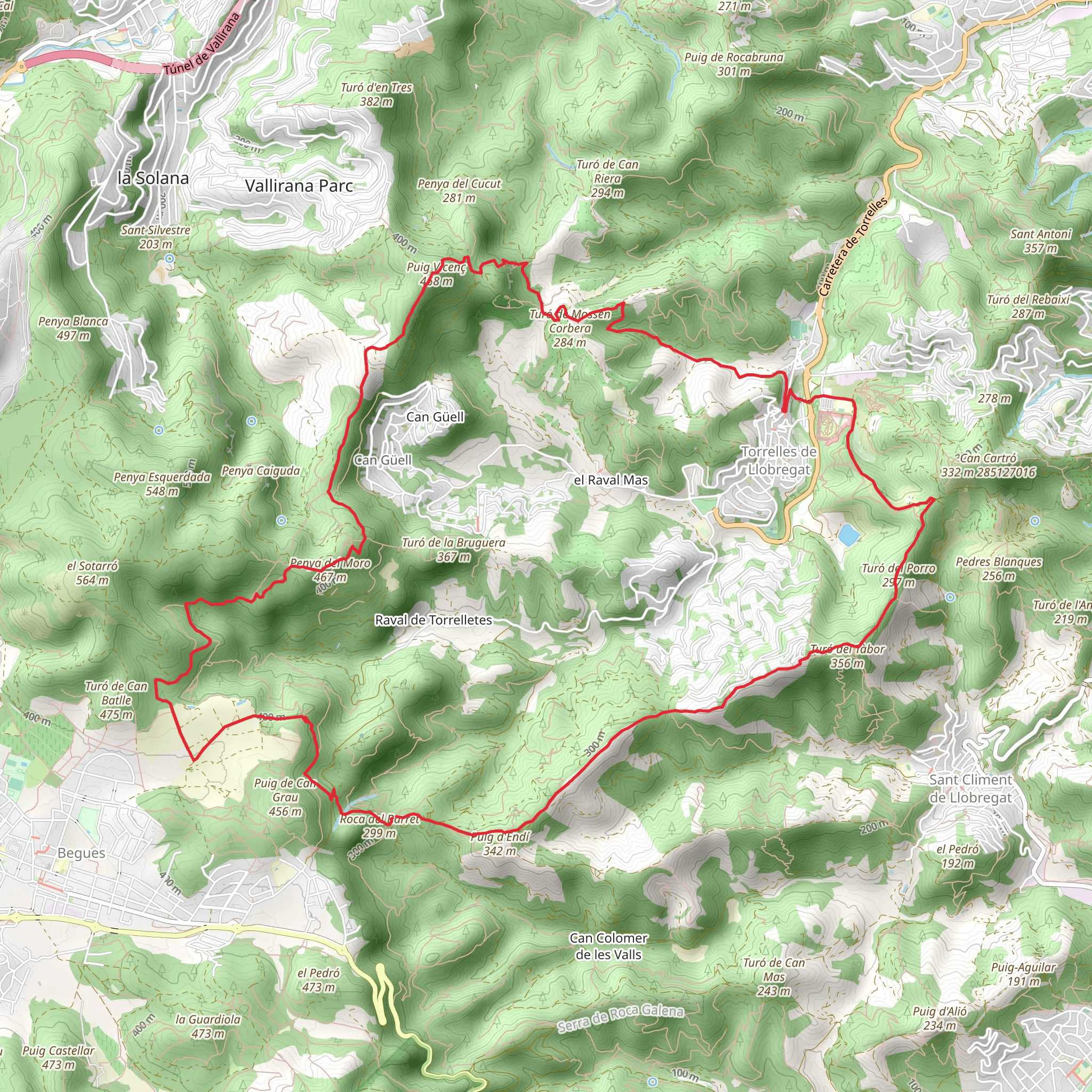 Blue Sun Route PR C 162 mobile static map