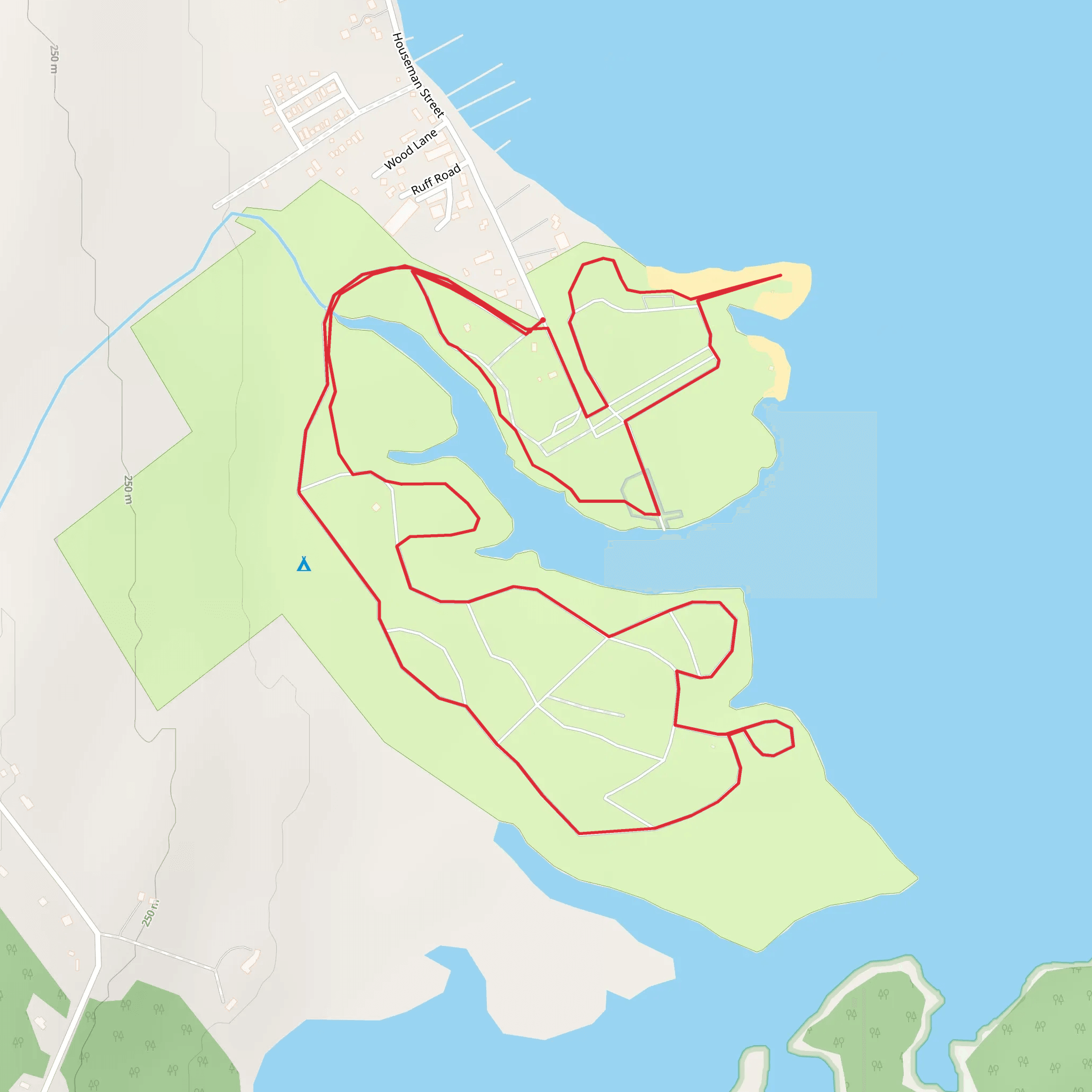 Northampton Beach Campground - Sacandaga River mobile static map