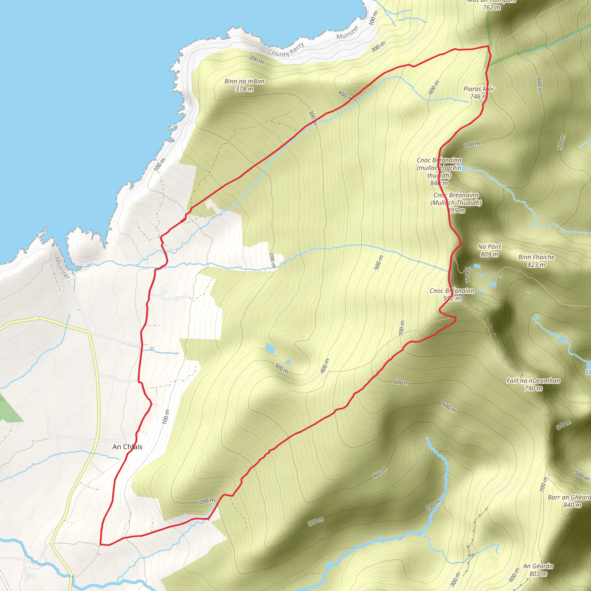 Brandon Mountain West mobile static map