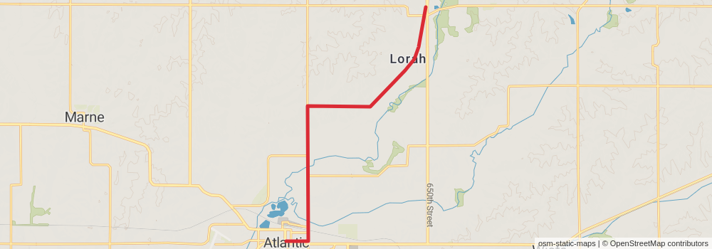 American Discovery Trail - Iowa stage 34 Map