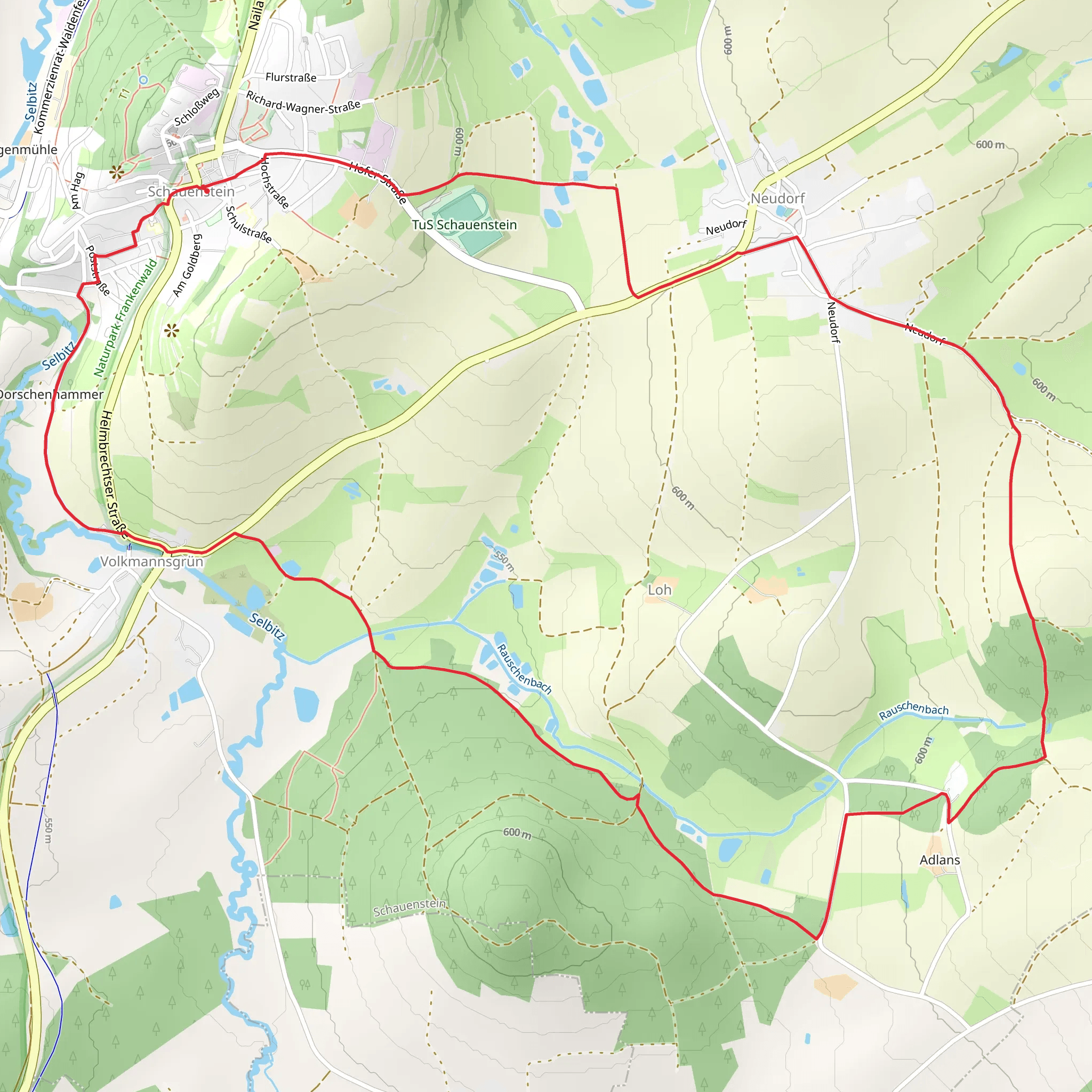 Handweber Weg mobile static map
