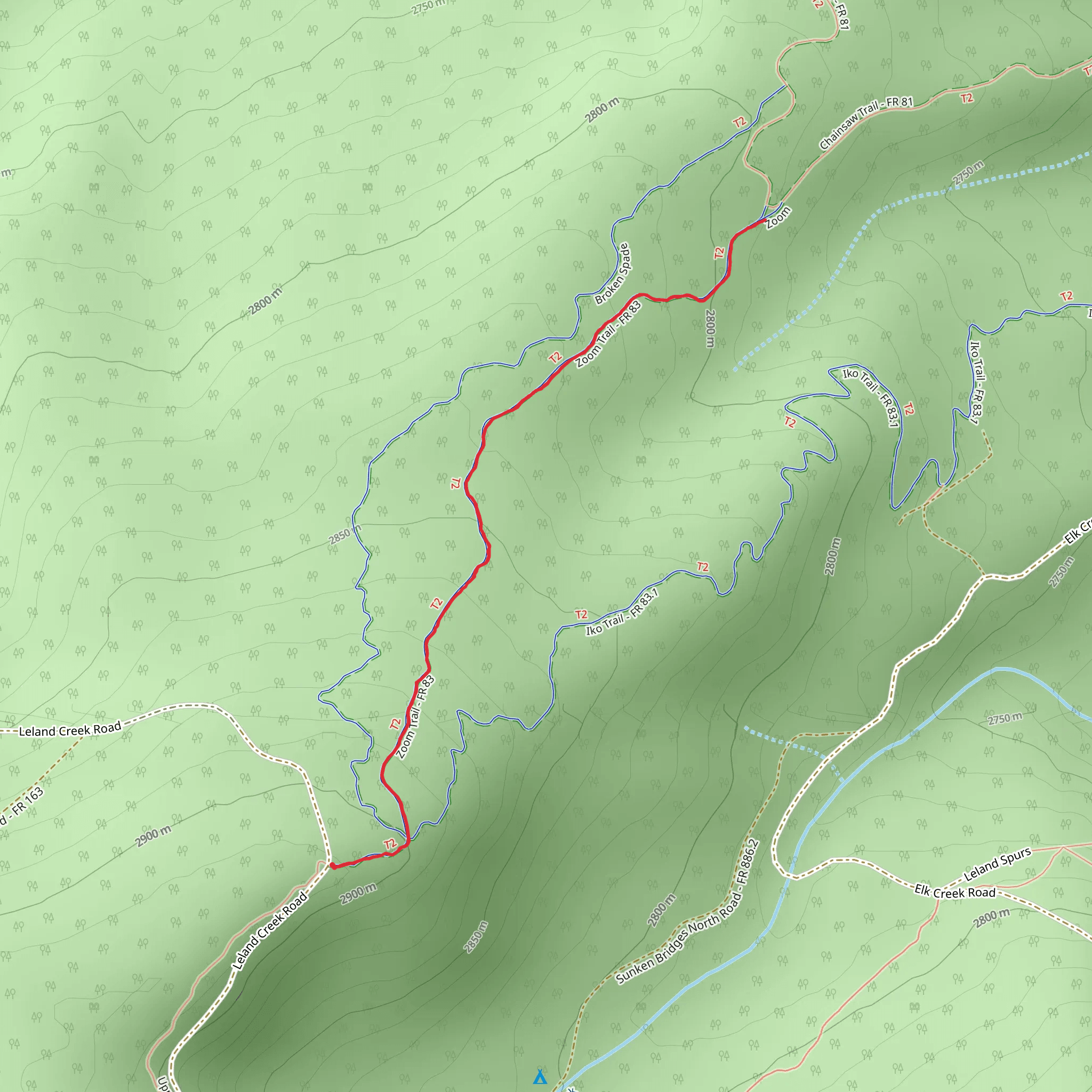 Zoom Trail mobile static map