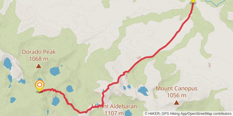 Western Arthurs A - K Trail stage 3 Map
