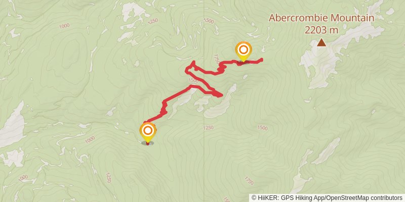 North Fork Silver Creek Trail stage 2 Map